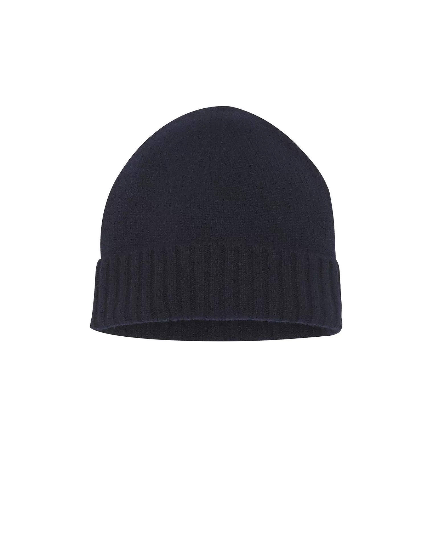 Kujten Hats & Headbands>Plain Unisex Cashmere Hat, 6-Threads Bleu Marine Fonce