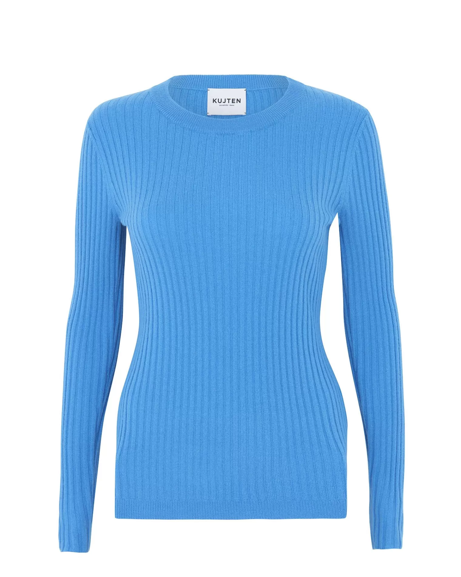 Kujten Sweaters & Sweatshirts>Round Neck Cashmere Sweater Bleu