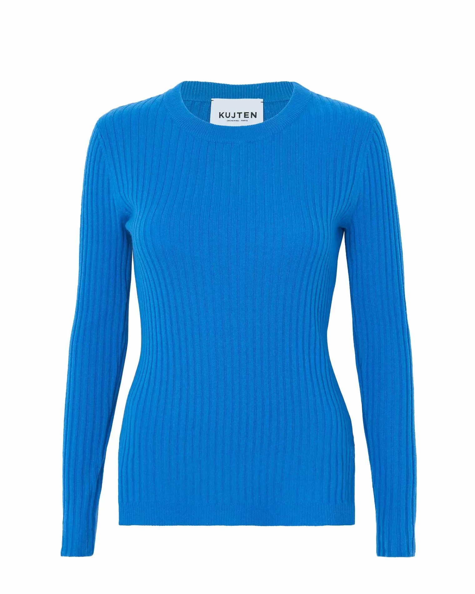 Kujten Sweaters & Sweatshirts>Round Neck Cashmere Sweater Bleu Kabalos