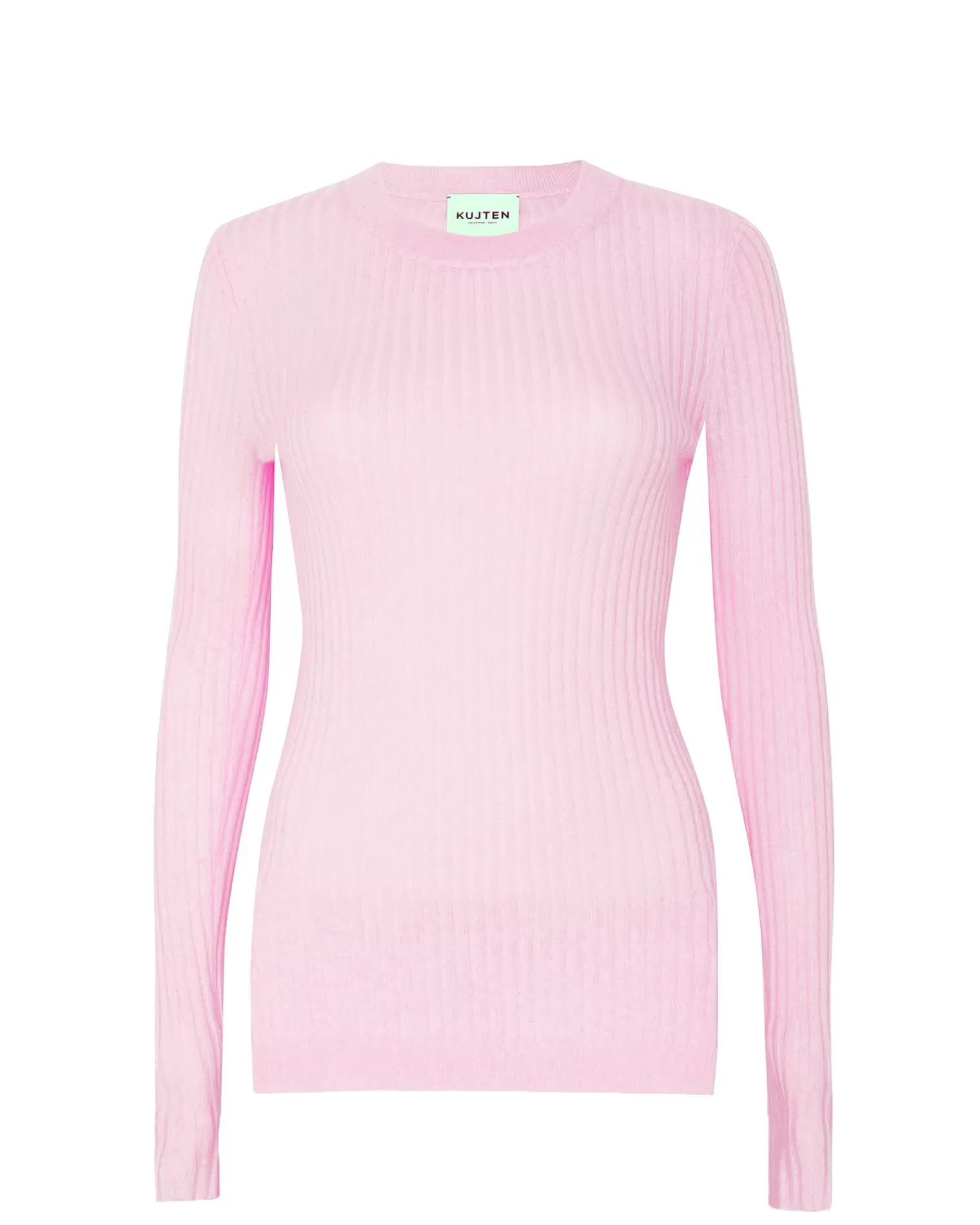 Kujten Sweaters & Sweatshirts>Round Neck Cashmere Sweater Candy Pink