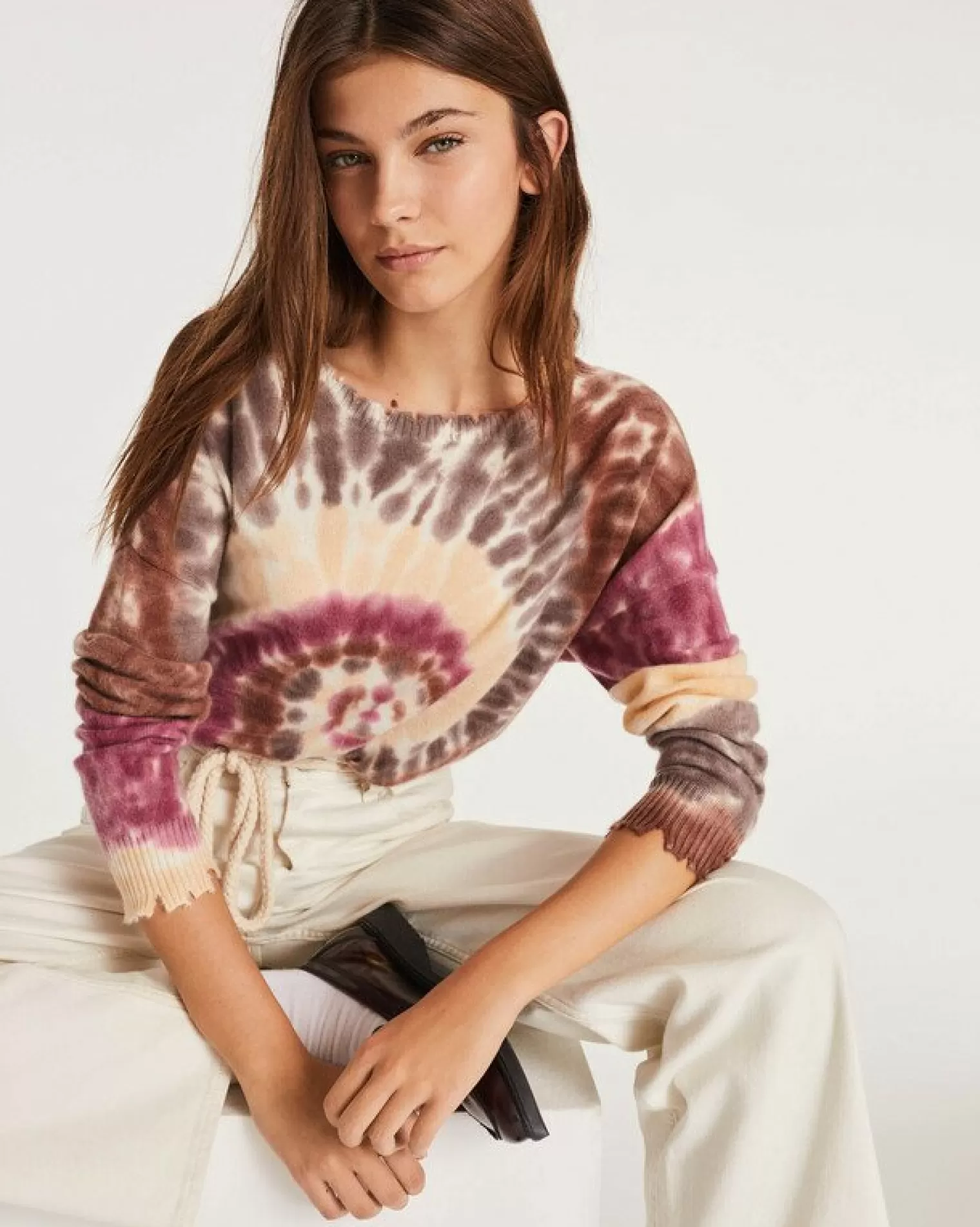 Kujten Sweaters & Sweatshirts>Round Neck Cashmere Sweater Marron