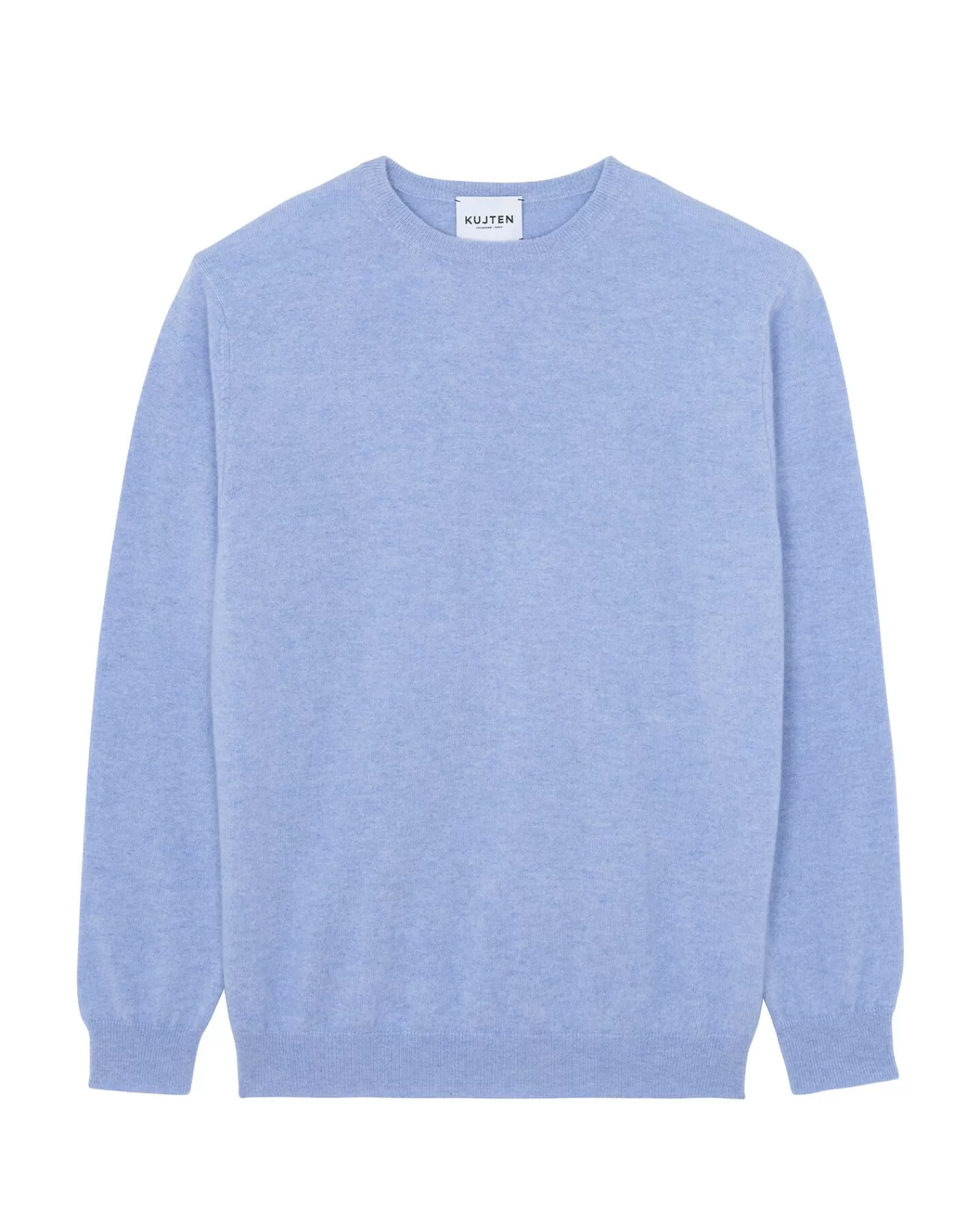 Kujten Sweaters & Sweatshirts>Round Neck Long Sleeves Cashmere Sweater Bleu Jeans