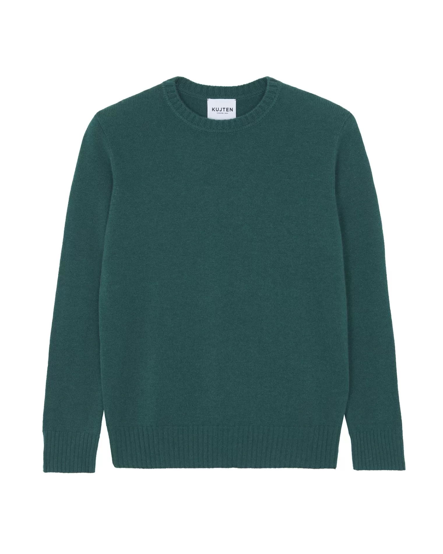 Kujten Sweaters & Sweatshirts>Round Neck Long-Sleeves Cashmere Sweater Vert Bouteille