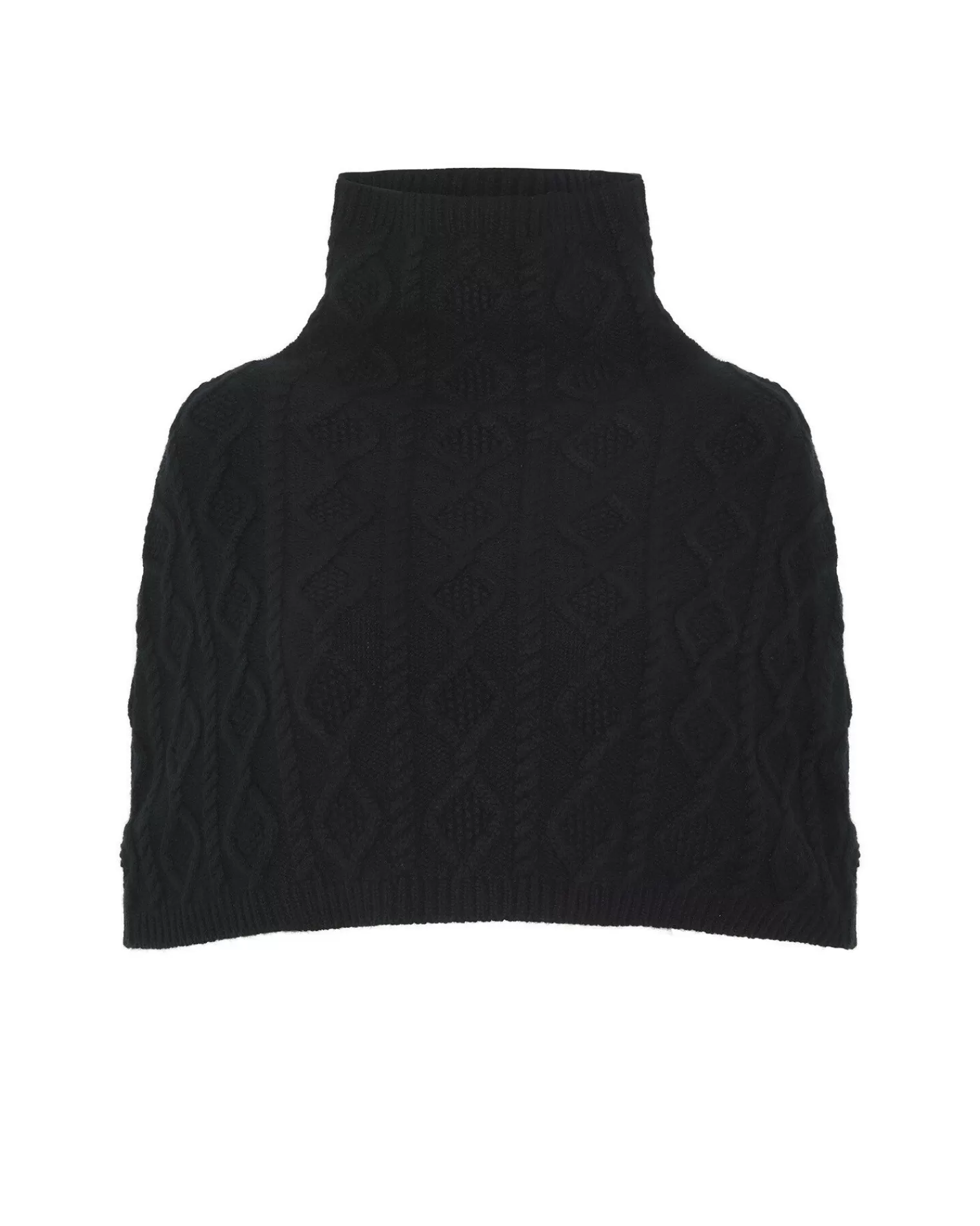 Kujten Scarves & Snoods>Sleevless Cashmere Shoulder Shrug Noir