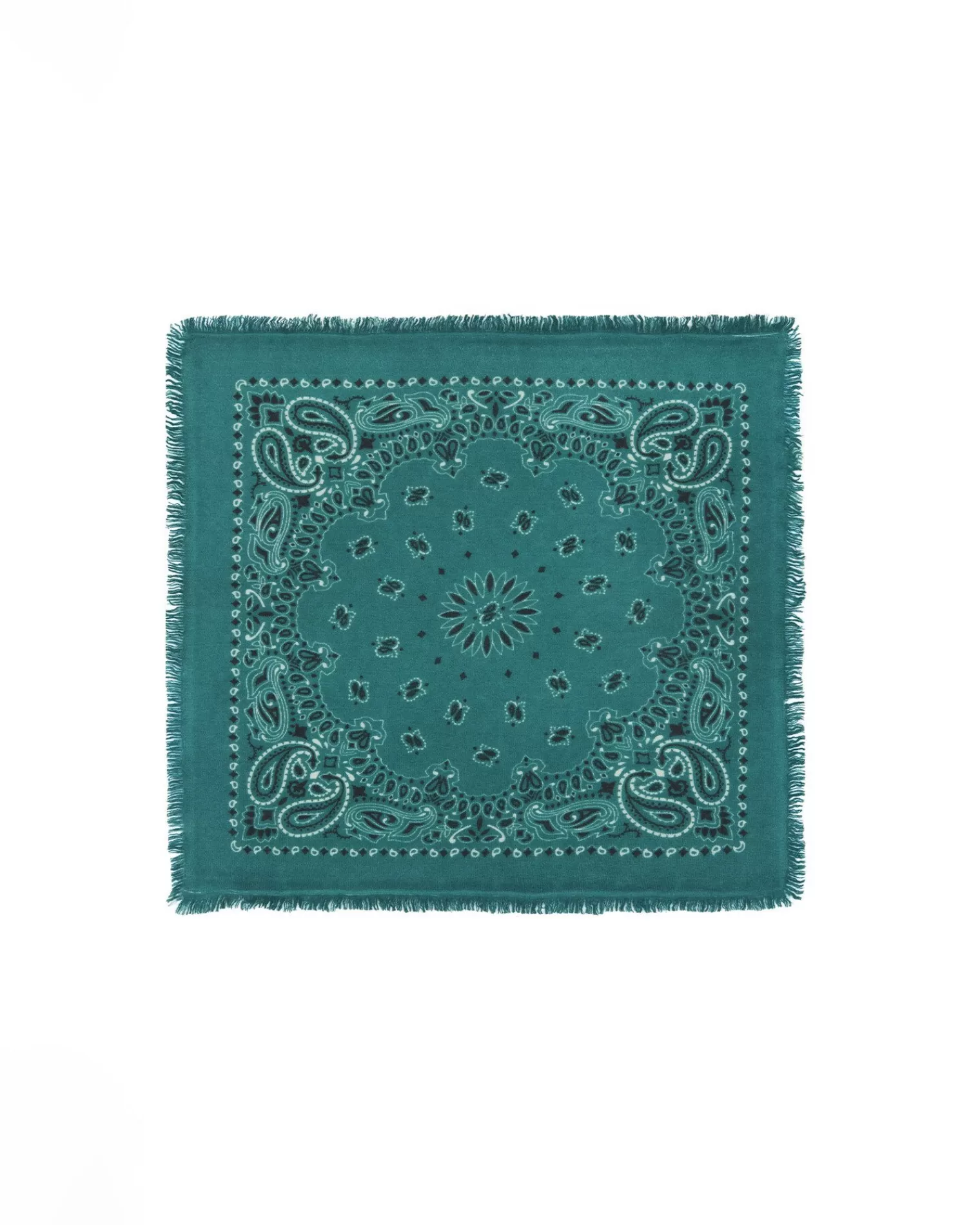 Kujten Scarves & Snoods>Small Cashmere Bandana , 2-Threads Vert Perroquet