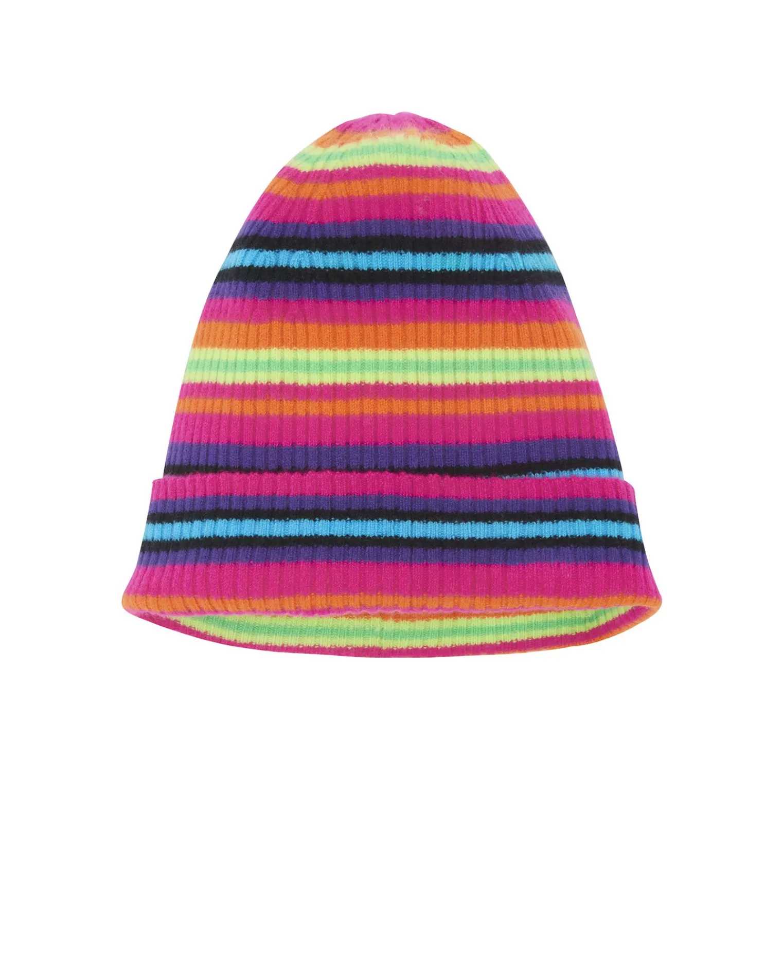 Kujten Hats & Headbands>Striped Cashmere Hat, 2-Threads Multicolore