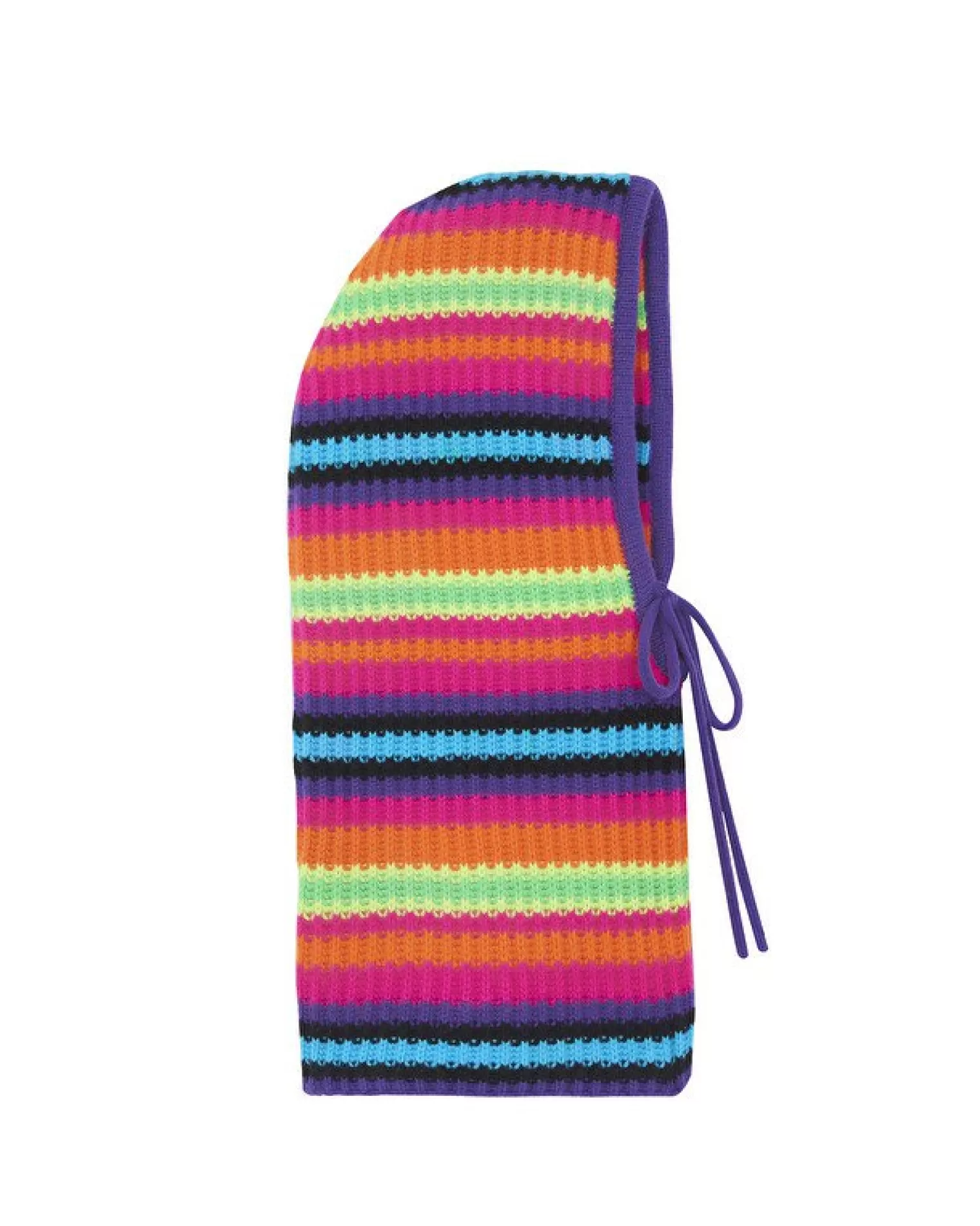 Kujten Scarves & Snoods>Striped Cashmere Hood, 8-Threads Multicolore