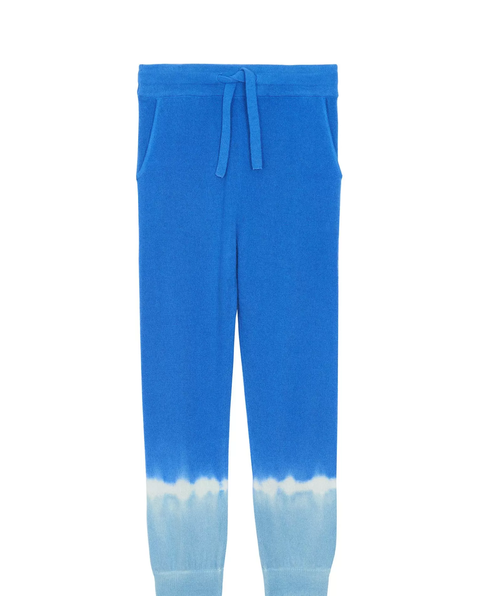 Kujten Joggings>Tie & Dye Cashmere Jogging Bleu Kabalos