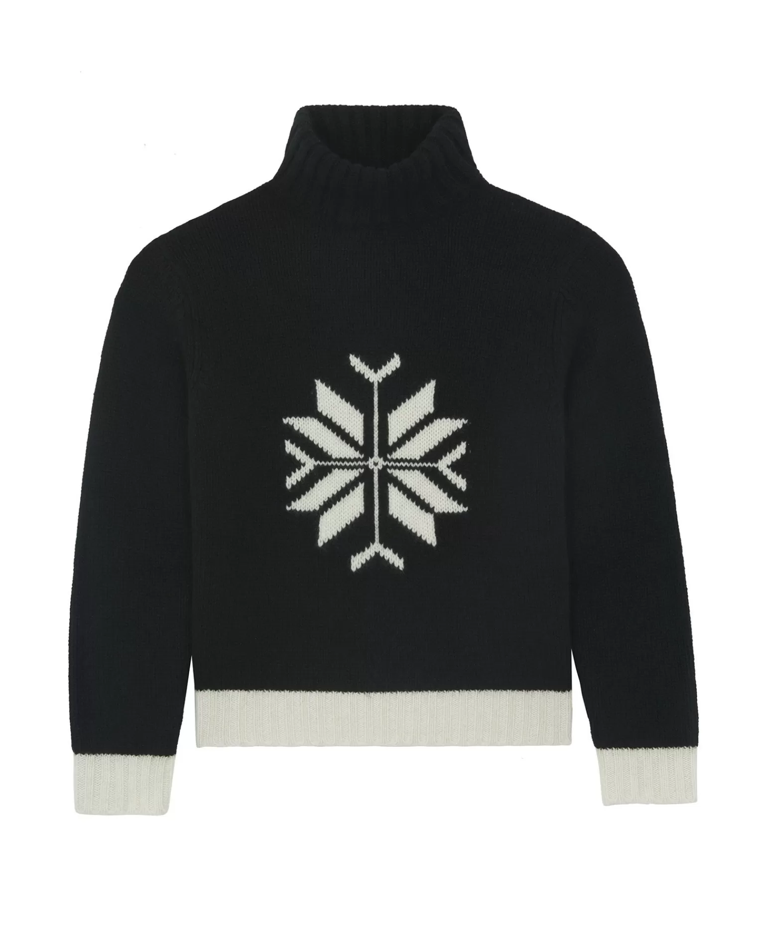 Kujten Sweaters & Sweatshirts>Turtleneck Cashmere Sweater, 10-Threads Noir