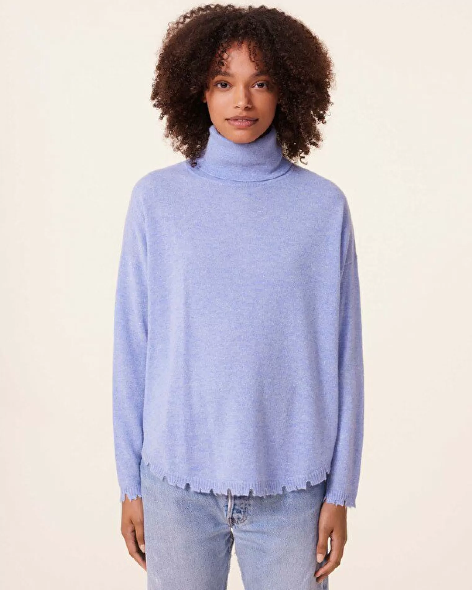 Kujten Sweaters & Sweatshirts>Turtleneck Cashmere Sweater, 2-Threads Jeans