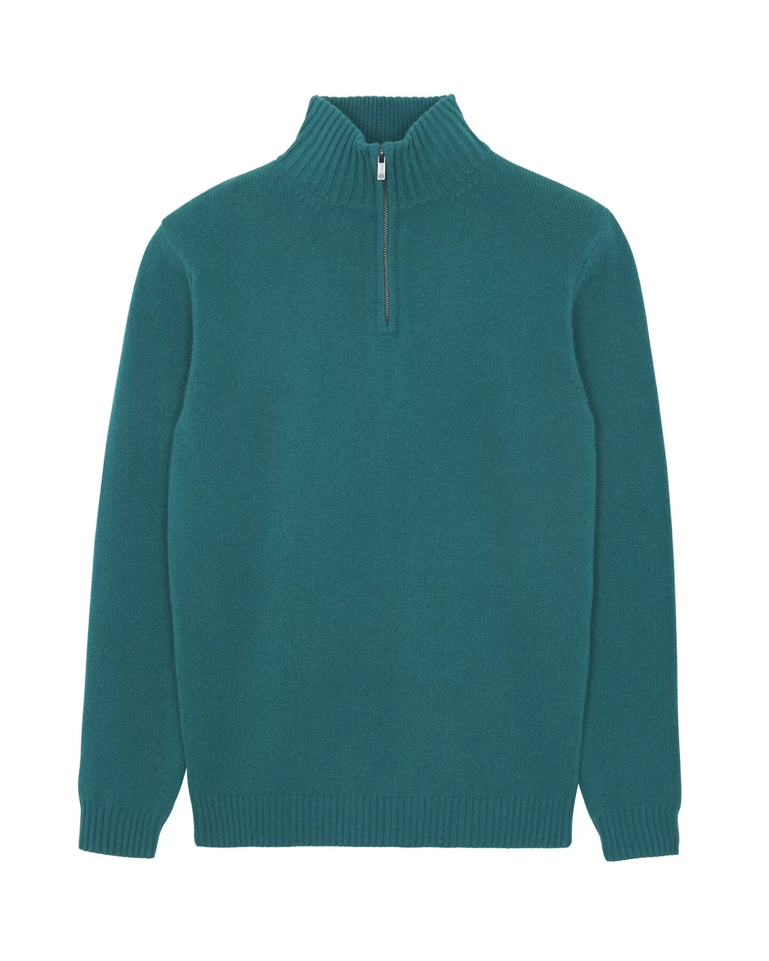 Kujten Sweaters & Sweatshirts>Turtleneck Cashmere Sweater, 4-Threads Vert Perroquet