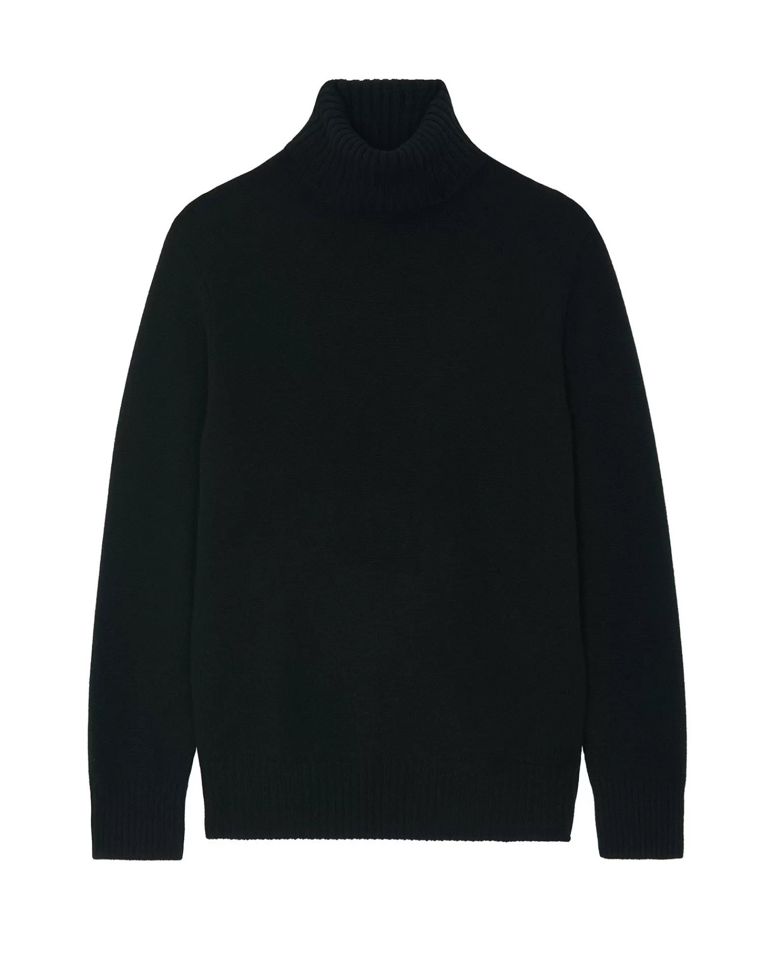 Kujten Sweaters & Sweatshirts>Turtleneck Long-Sleeves Cashmere Sweater Noir