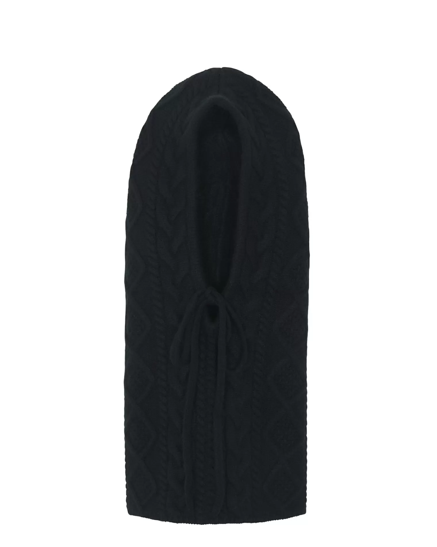 Kujten Hats & Headbands>Twisted Cashmere Hood, 8-Threads Noir