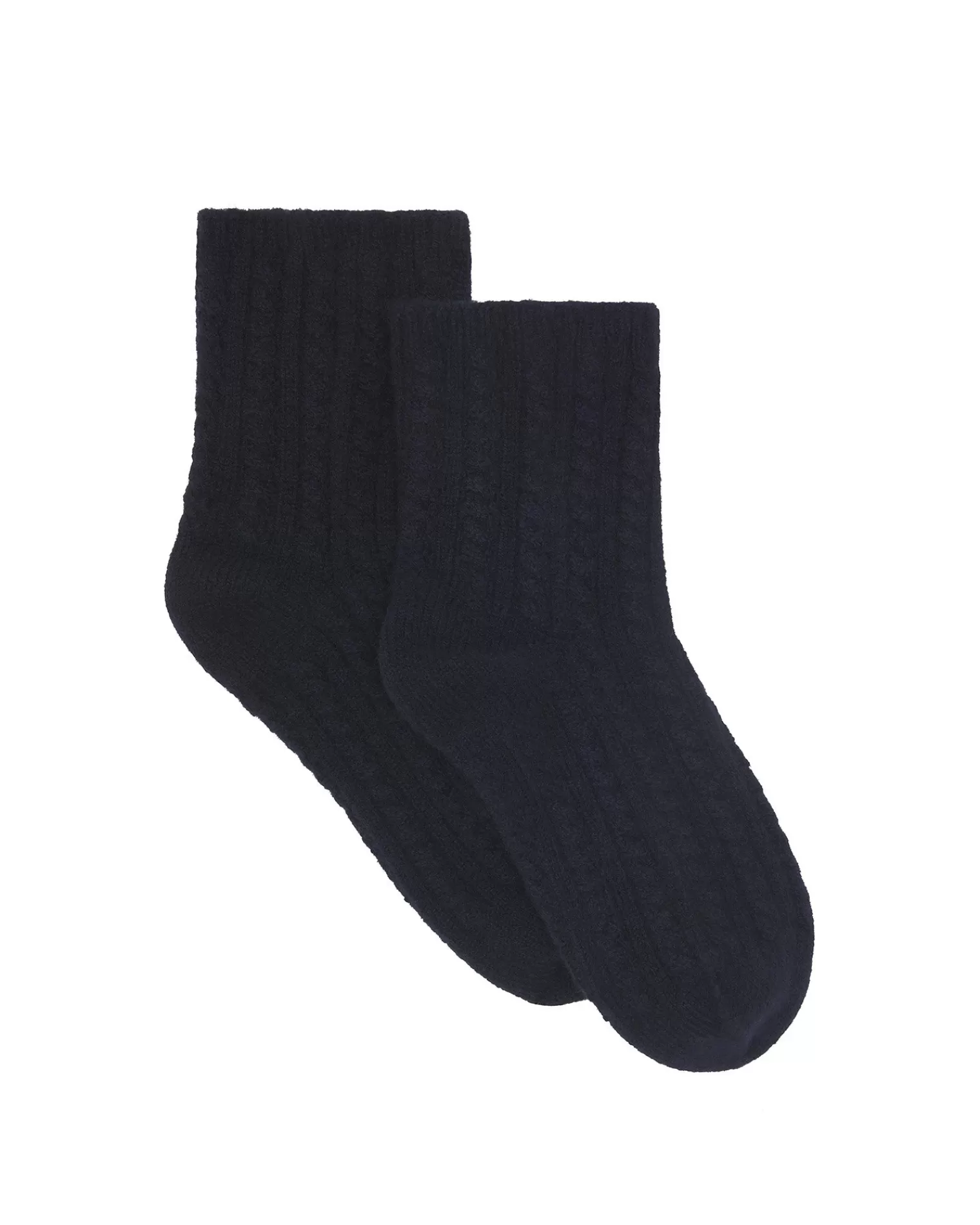 Kujten Socks & Leg Warmers>Twisted Cashmere Socks, 4-Threads Bleu Marine Fonce