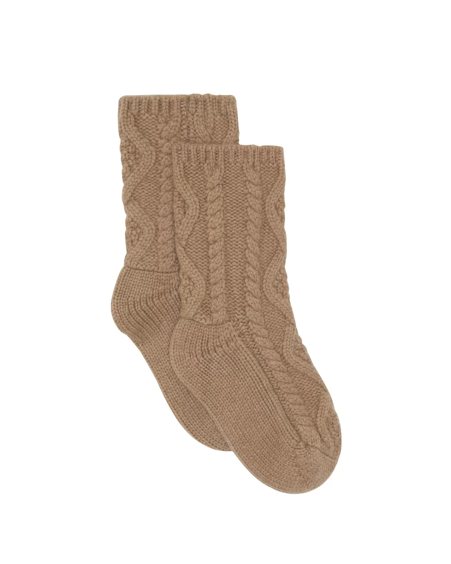 Kujten Socks & Leg Warmers>Twisted Cashmere Socks, 6-Threads Camelo