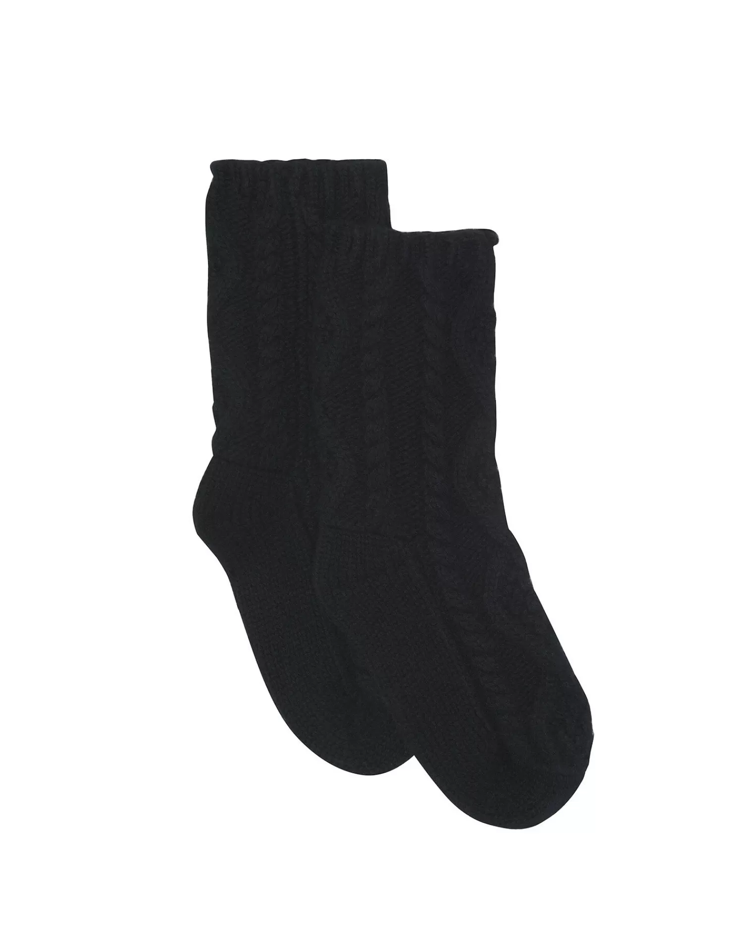 Kujten Socks & Leg Warmers>Twisted Cashmere Socks, 6-Threads Noir