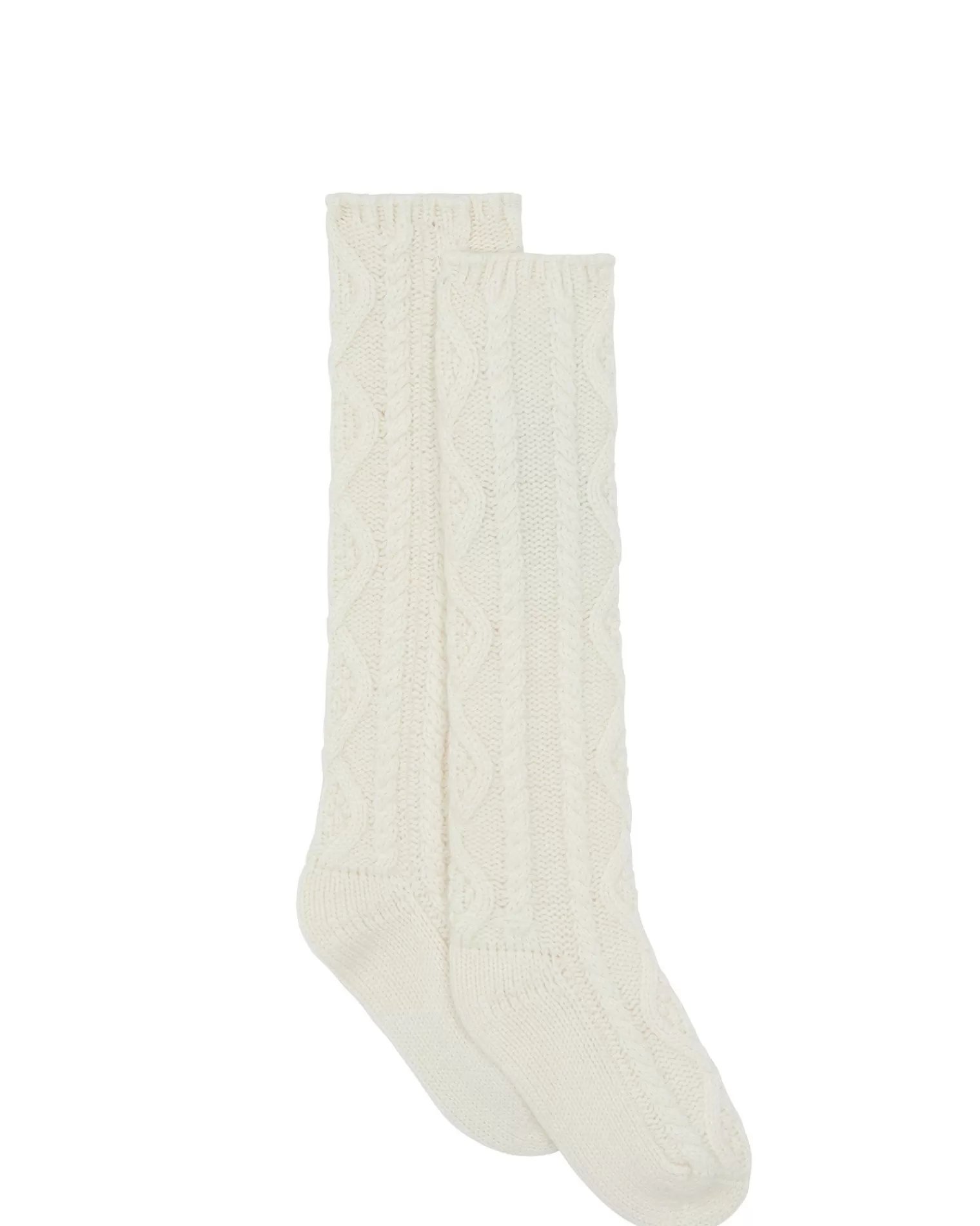 Kujten Socks & Leg Warmers>Twisted Cashmere Socks, 6-Threads Blanc