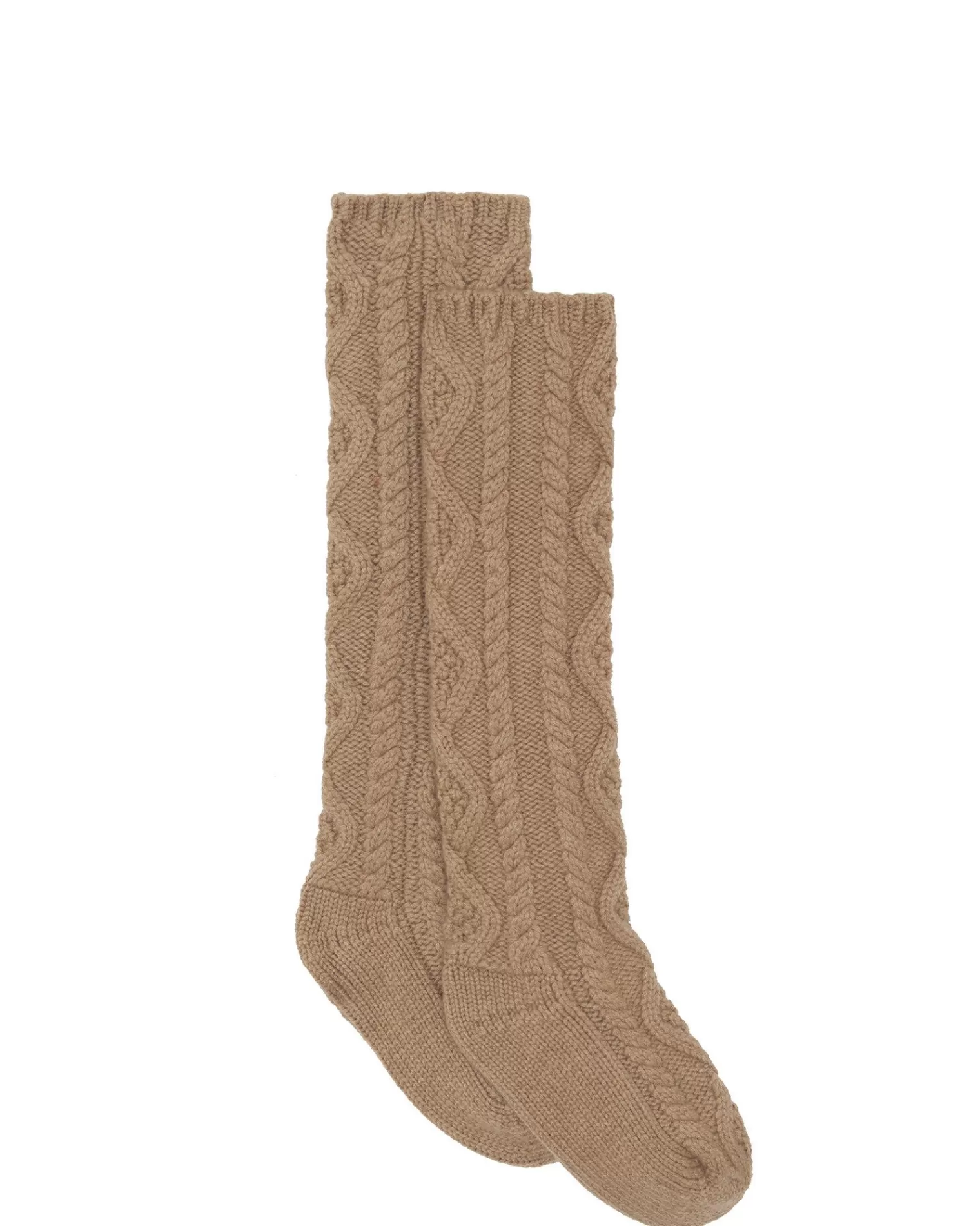 Kujten Socks & Leg Warmers>Twisted Cashmere Socks, 6-Threads Camelo