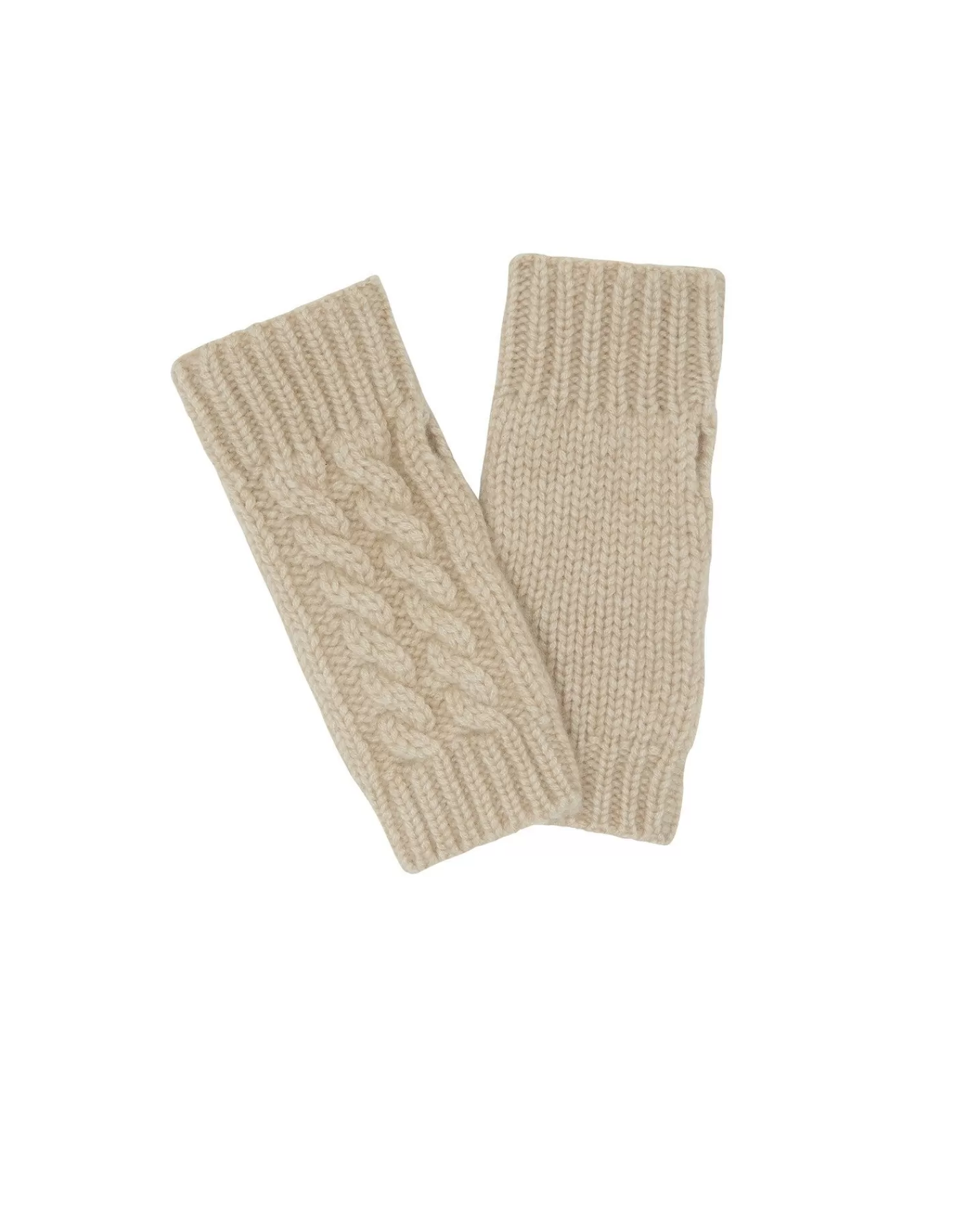 Kujten Gloves & Mittens>Twisted Short Cashmere Mittens, 12-Threads Organique