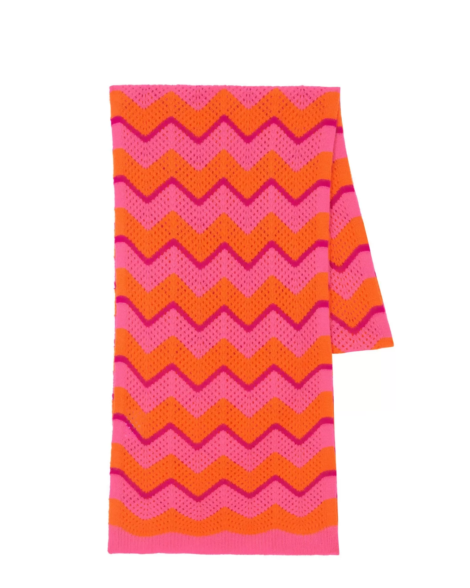 Kujten Scarves & Snoods>Unisex Cashmere Scarf Orange Fluo