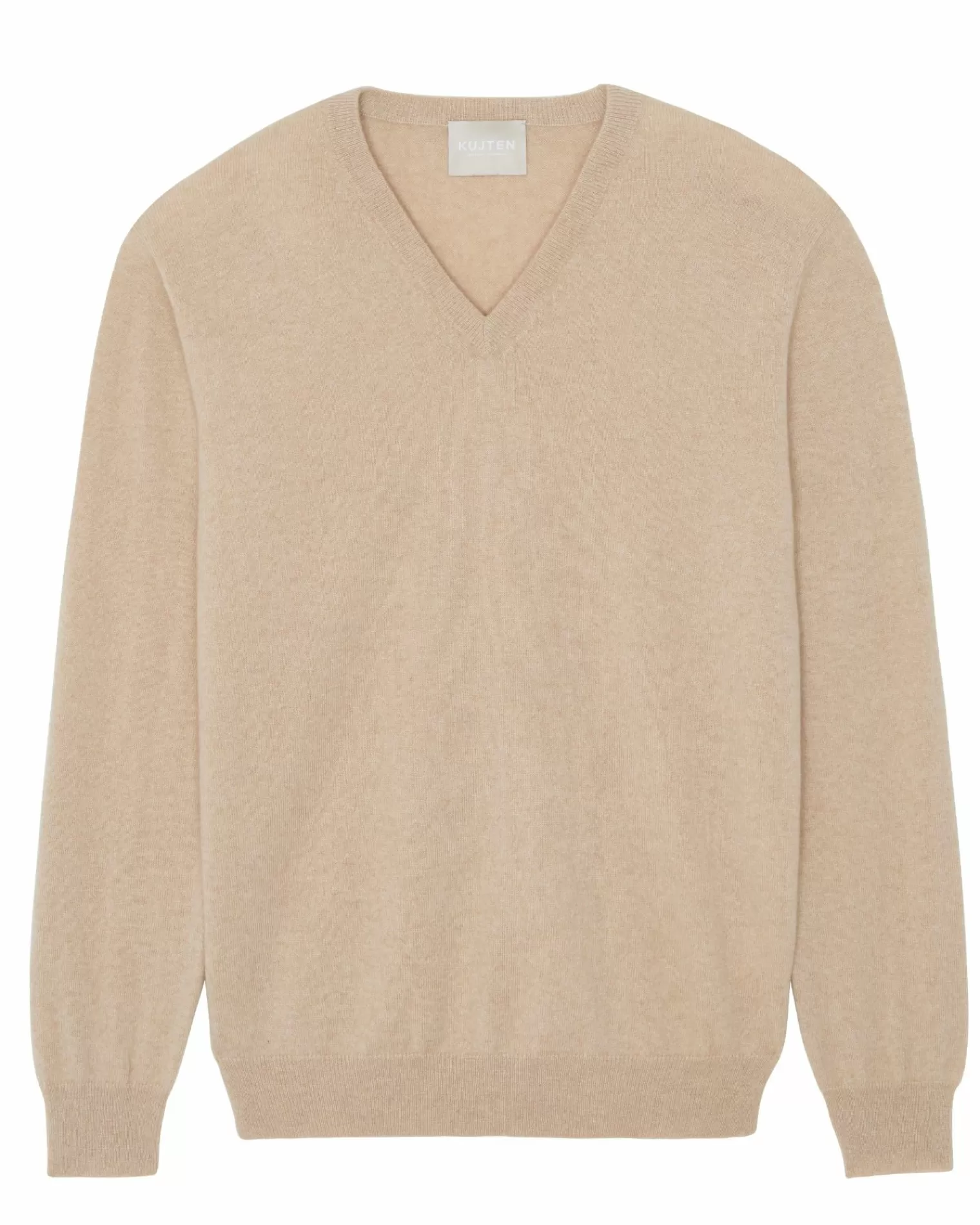 Kujten Sweaters & Sweatshirts>V-Neck Long Sleeves Cashmere Sweater Organique