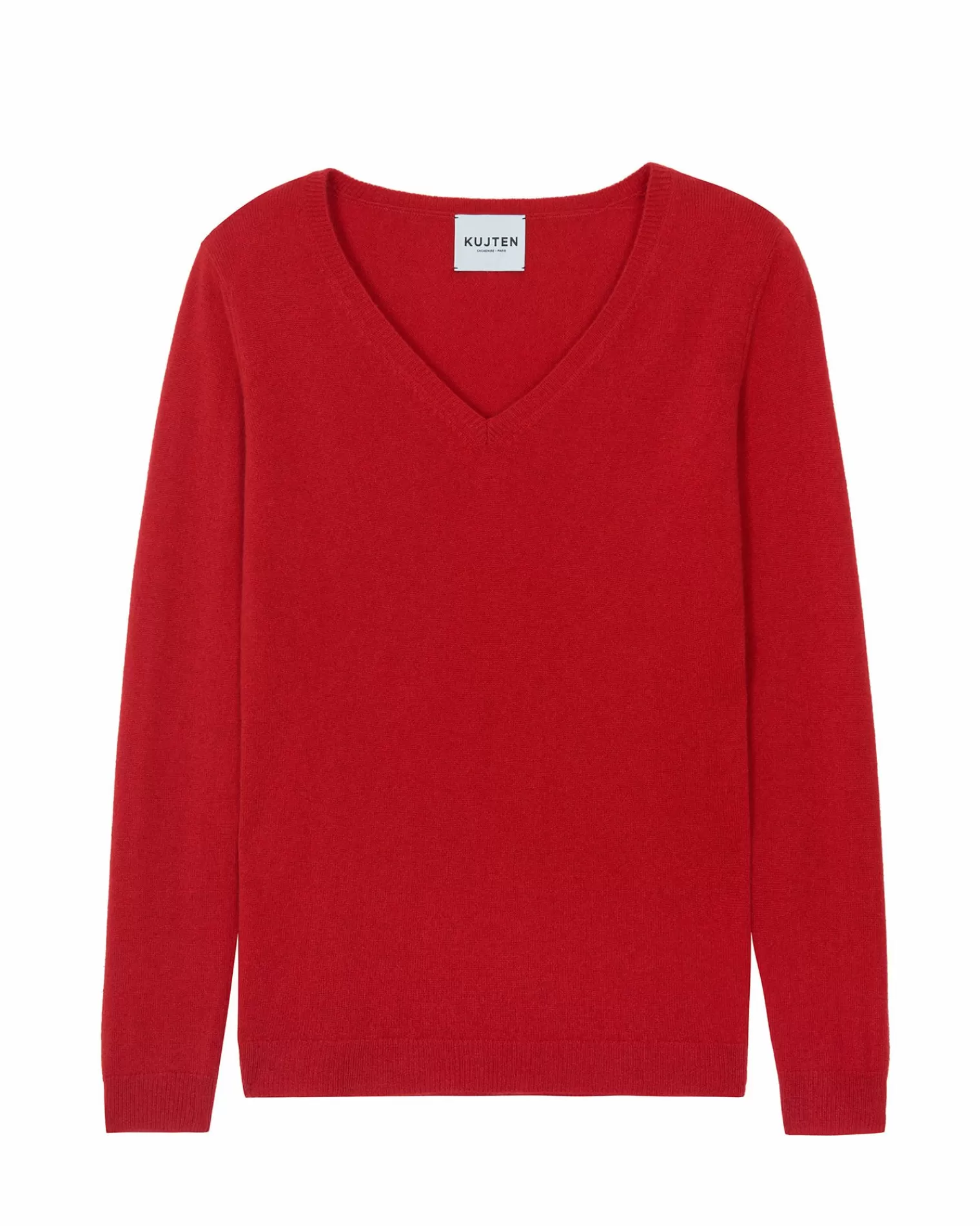 Kujten Sweaters & Sweatshirts>Women Basic Cashmere Sweater Rouge