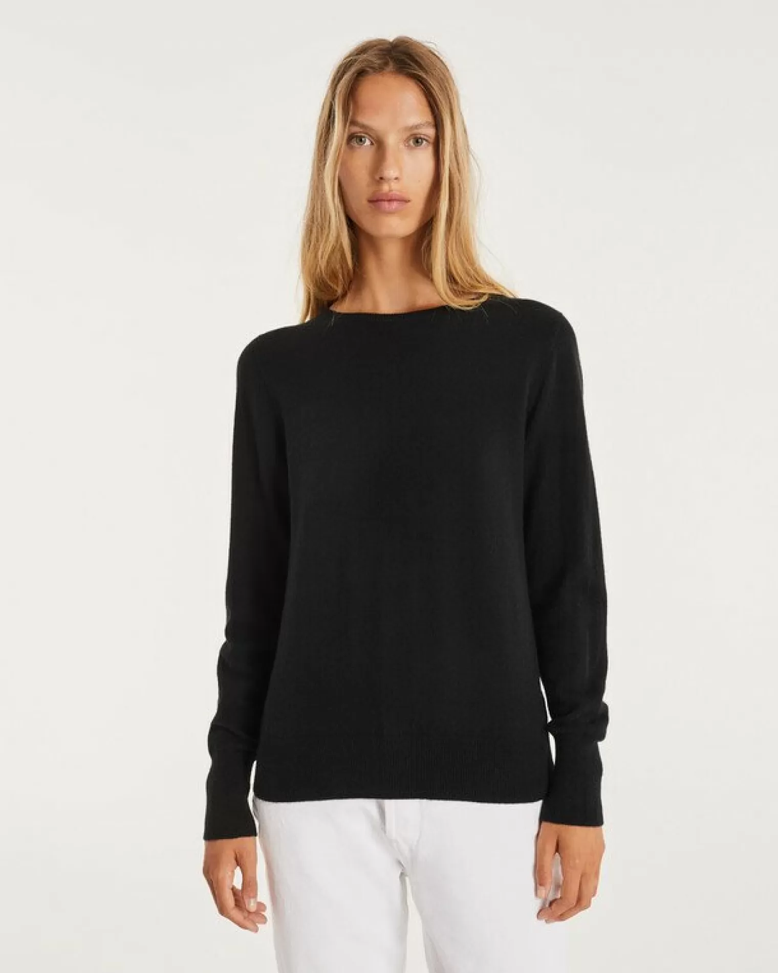 Kujten Sweaters & Sweatshirts>Women Cashmere Halter Neck Sweater Noir