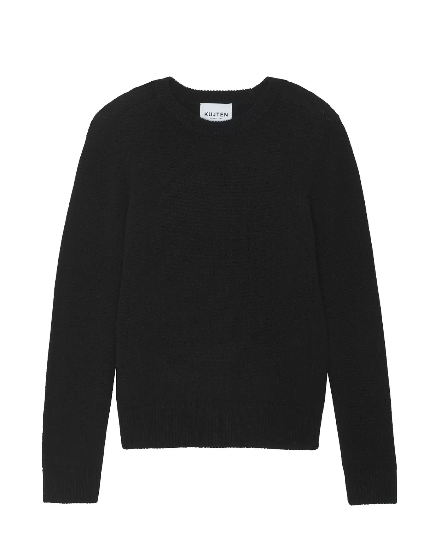 Kujten Sweaters & Sweatshirts>Women Long Sleeve Cashmere Sweater Noir