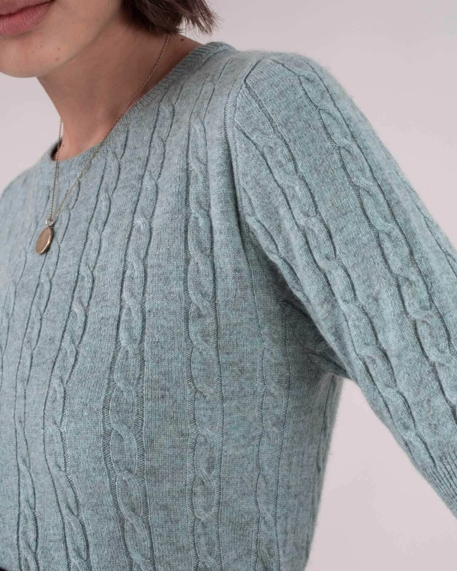 Kujten Sweaters & Sweatshirts>Women Short Sleeves Cashmere Sweater Vert Suzanne