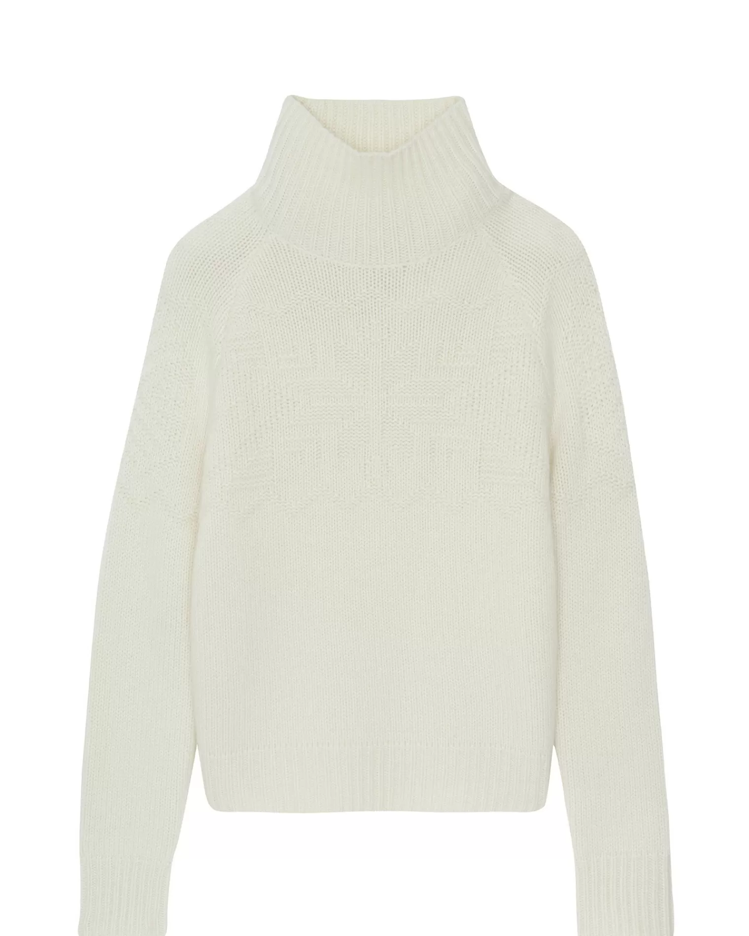 Kujten Sweaters & Sweatshirts>Women Turtleneck Cashmere Jumpers Blanc